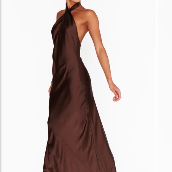 Show Me Your MuMu Brown Maxi Dress - Picture 3 of 7